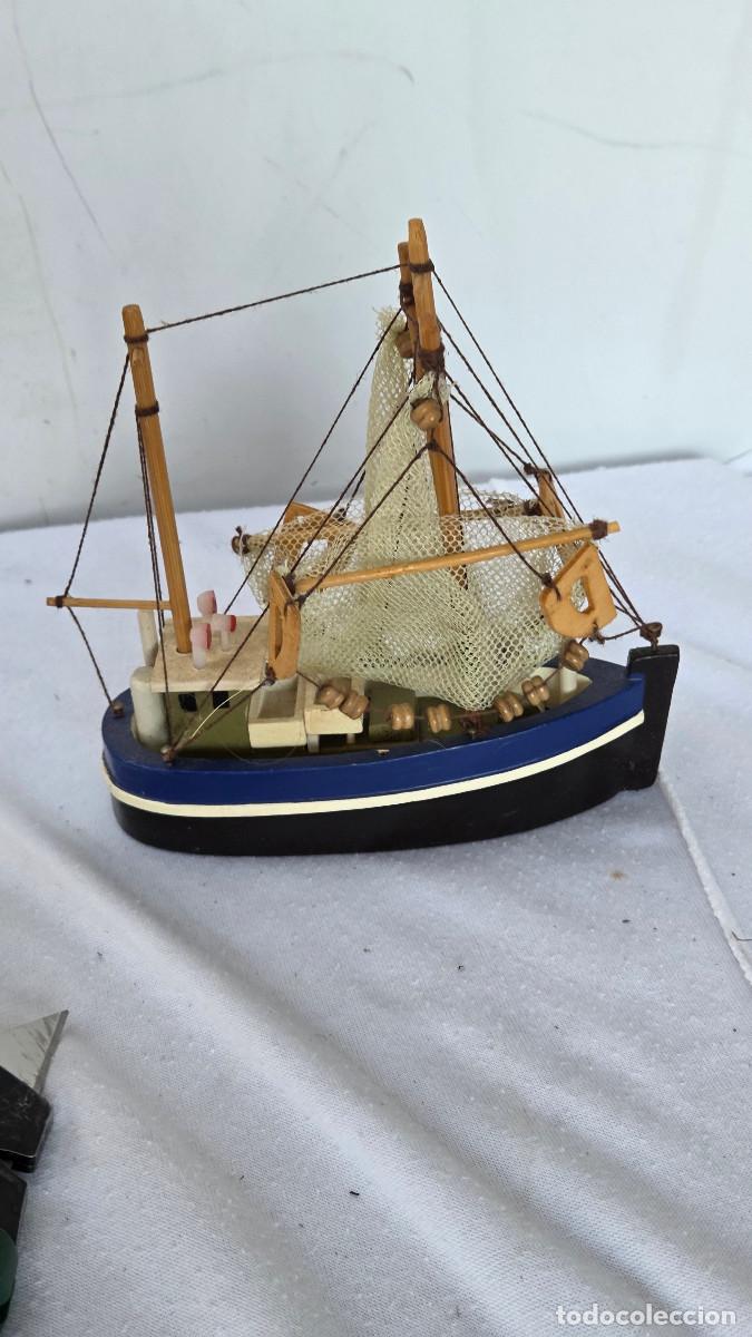 Vintage: maqueta de barco de pesca