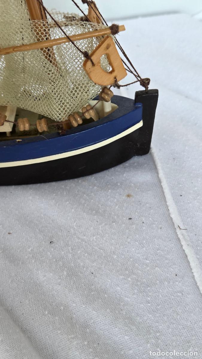 Vintage: maqueta de barco de pesca - Foto 4