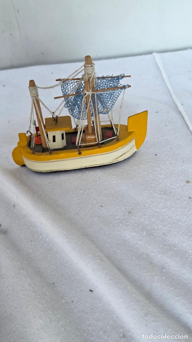 Vintage: maqueta de barco de madera