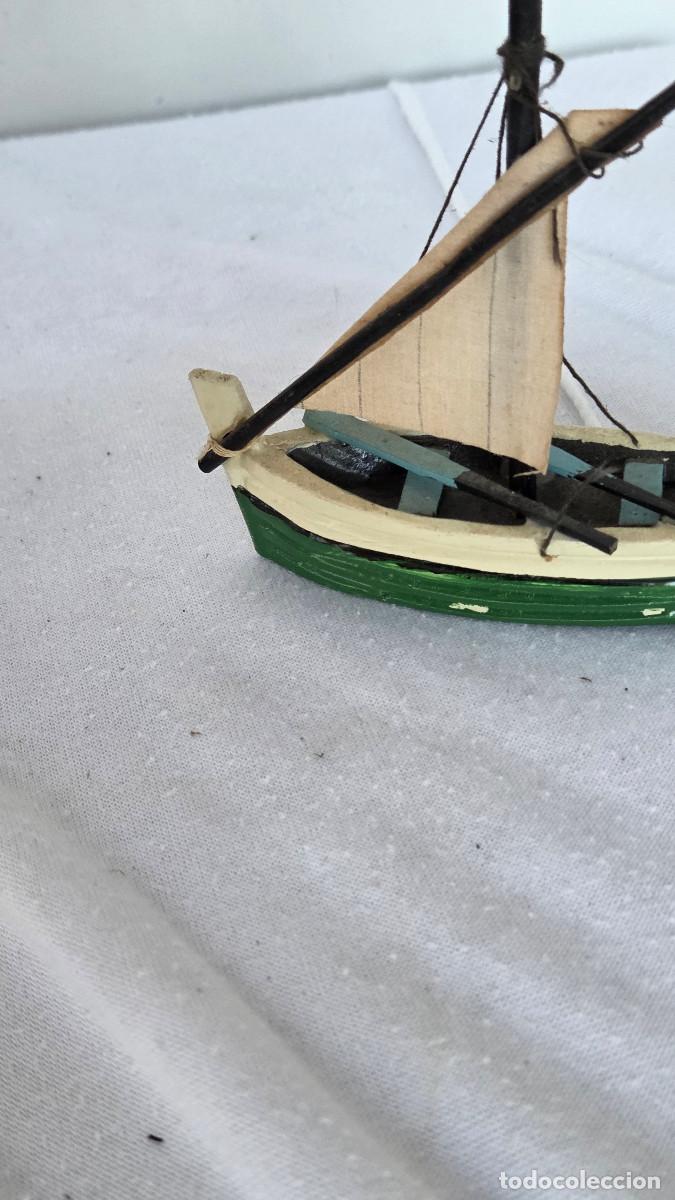 Vintage: maqueta de barco de madera