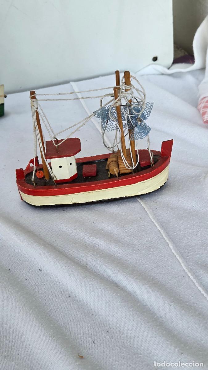 Vintage: maqueta de barco de madera
