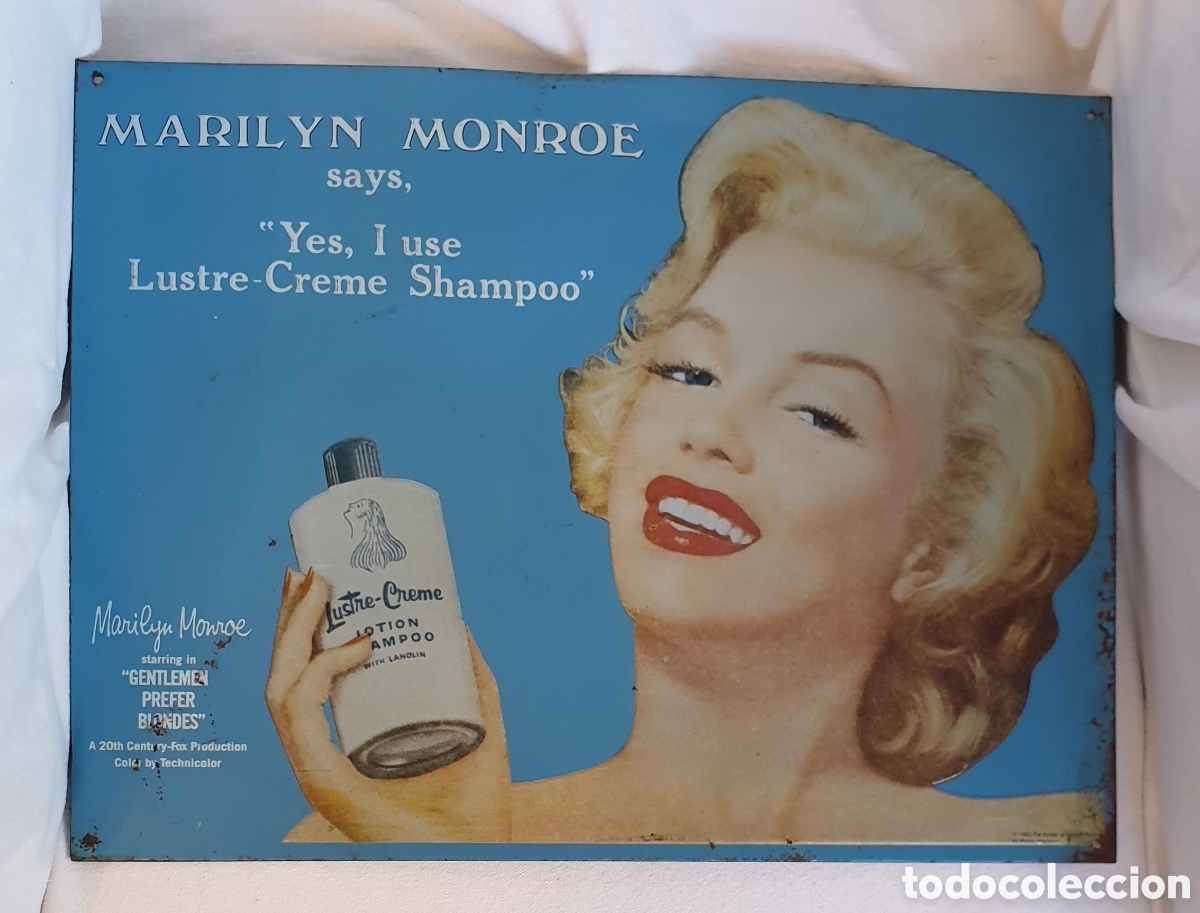 Vintage: CHAPA PUBLICITARIA MARILYN MONROE