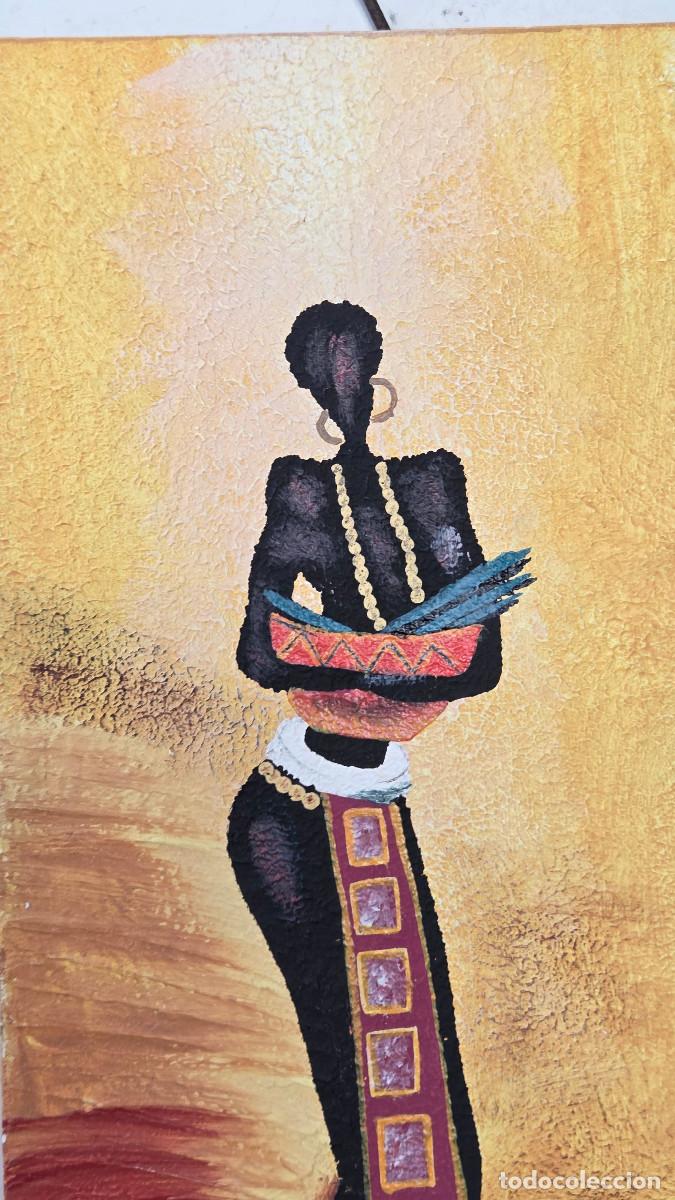 Vintage: cuadro de arte africano - Foto 3