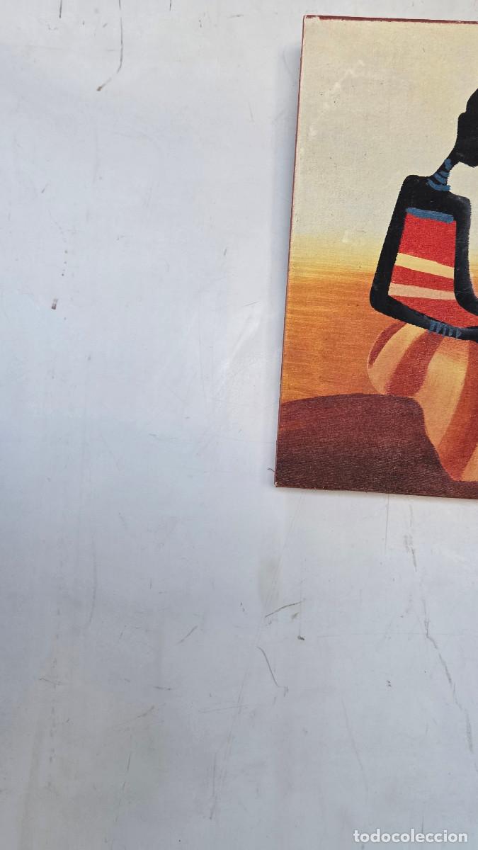 Vintage: cuadro pintura arte africano - Foto 2