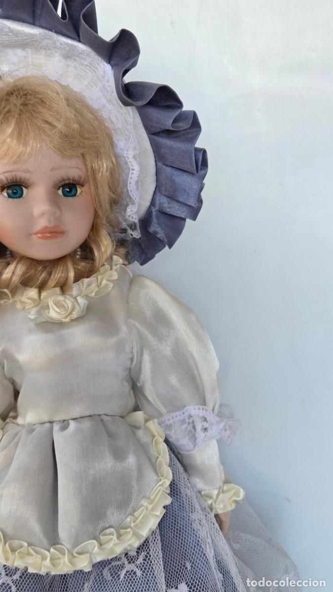 Vintage: mu&ntilde;eca de coleccion de porcelana - Foto 4