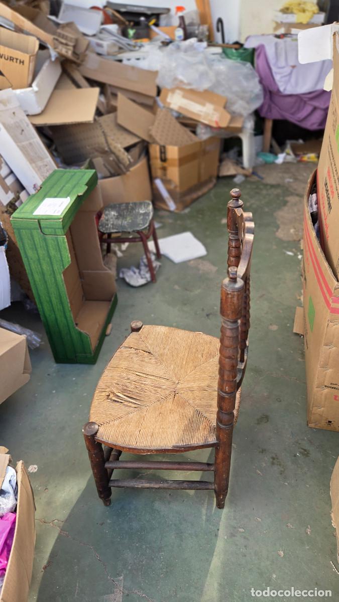 Vintage: silla peque&ntilde;a de eneaa ntigua - Foto 4