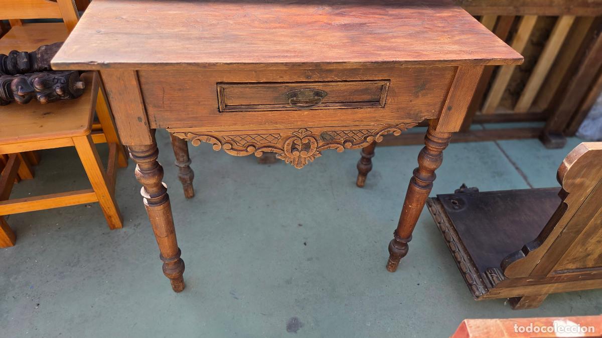 Vintage: mesa antigua de pino Rija - Foto 2