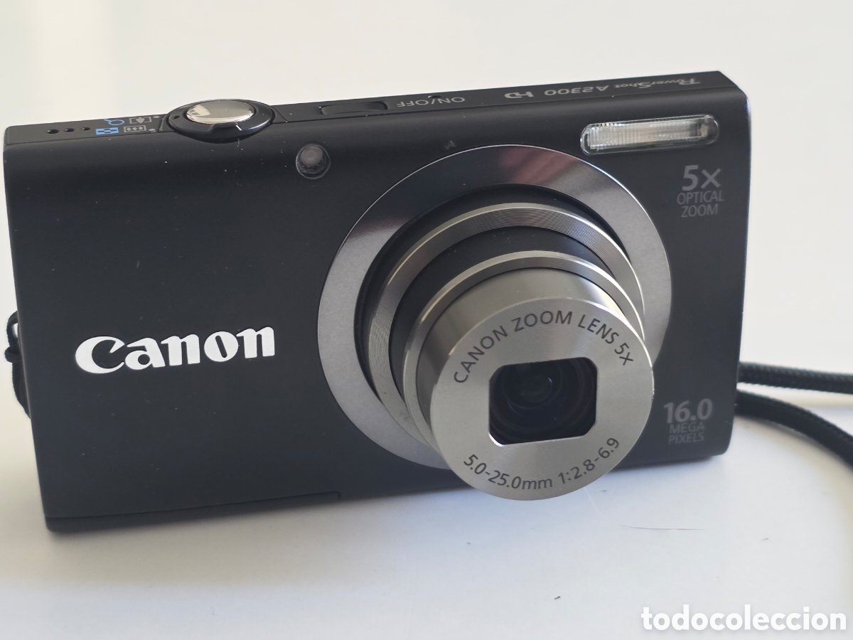 Vintage: Canon PowerShot A2300 HD 16MP + bater&iacute;a + SD + funda