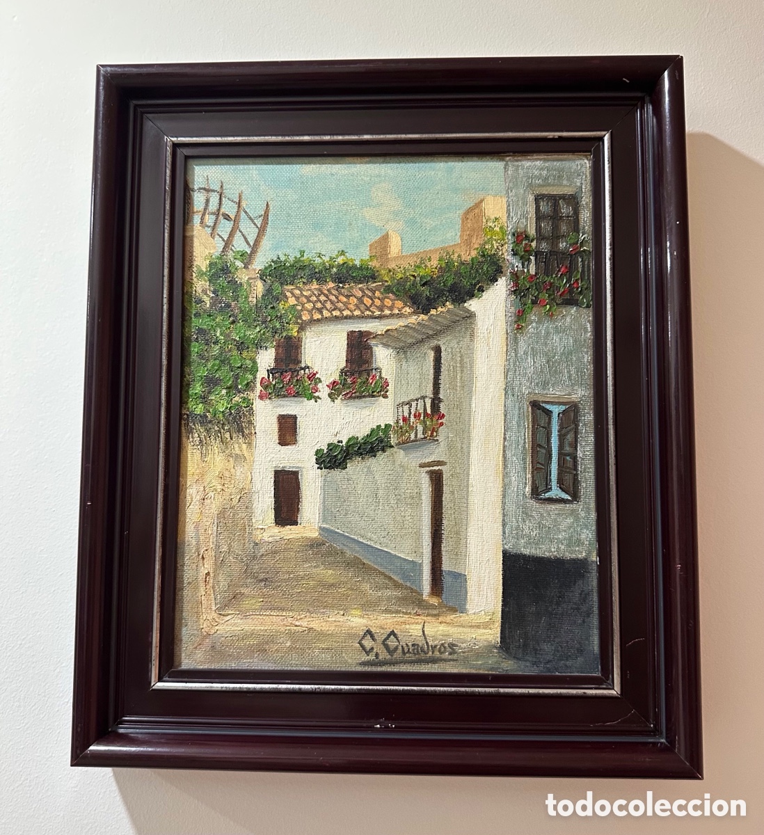 Vintage: &Oacute;leo Original vintage - X&agrave;tiva - &rdquo;Arco del Candil&rdquo; . Lienzos Levante