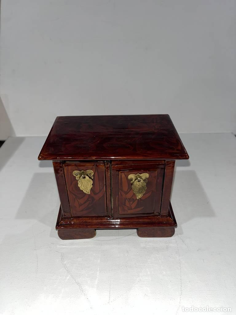 Vintage: JOYERO CL&Aacute;SICO DE MADERA - Foto 2