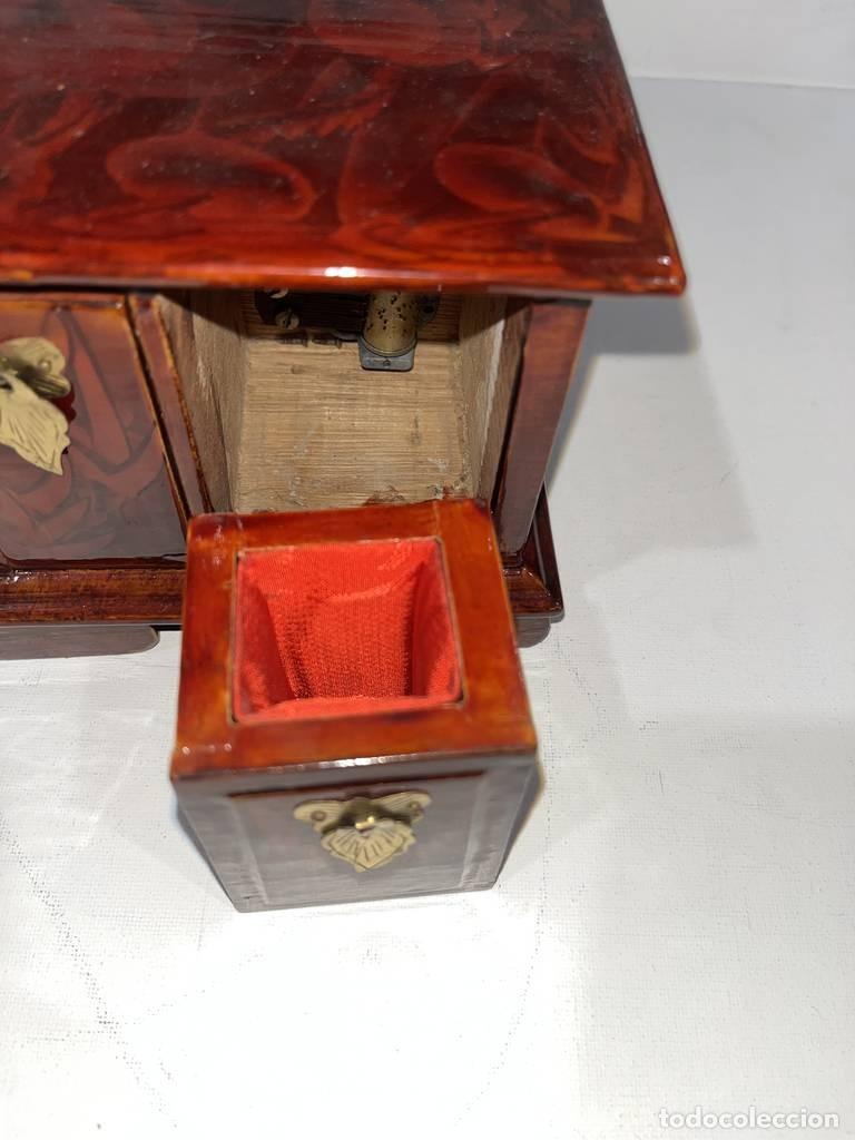 Vintage: JOYERO CL&Aacute;SICO DE MADERA - Foto 4