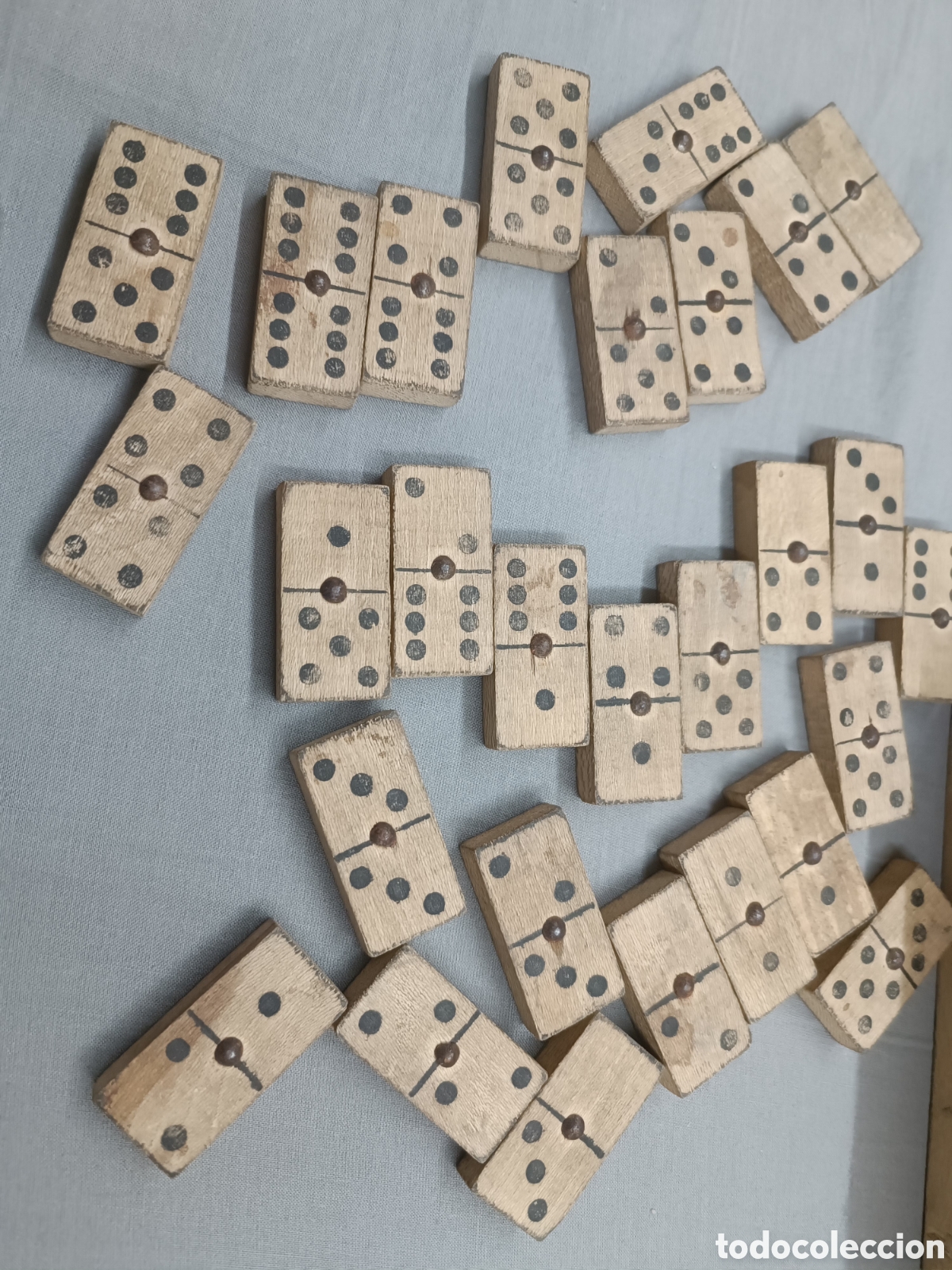 Vintage: Juego de domin&oacute; de madera vintage - Foto 2