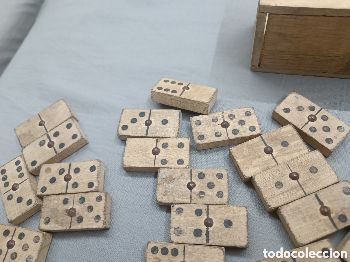 Vintage: Juego de domin&oacute; de madera vintage - Foto 7