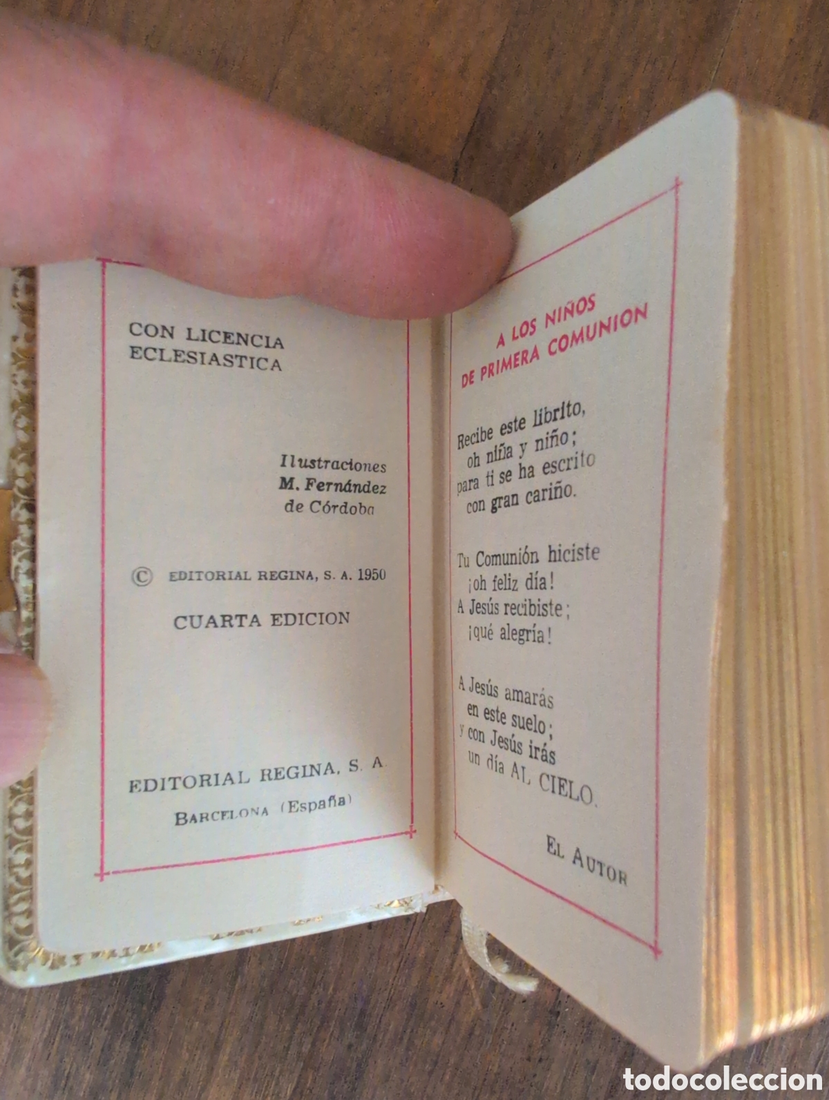Vintage: Librito primera comuni&oacute;n - Misal - Foto 6