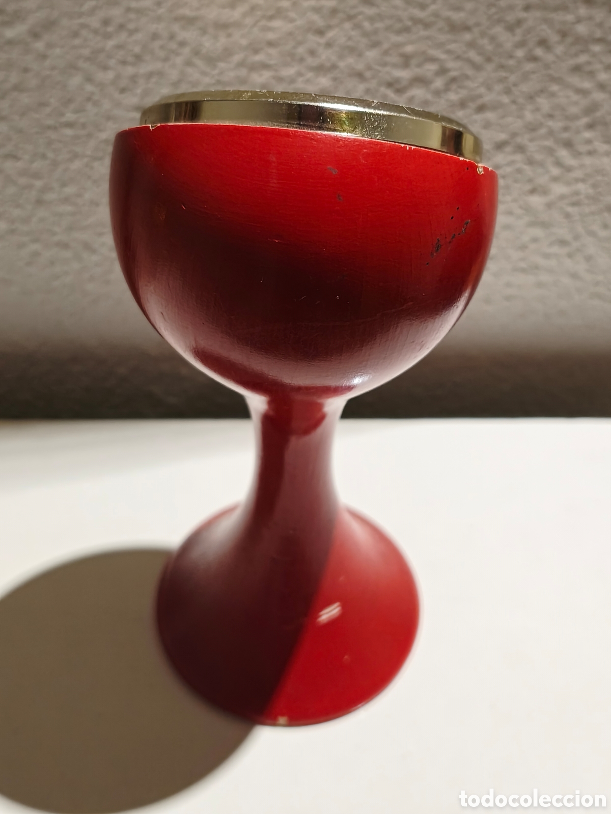 Vintage: TERM&Oacute;METRO SPACE AGE ROJO MADERA - Foto 3
