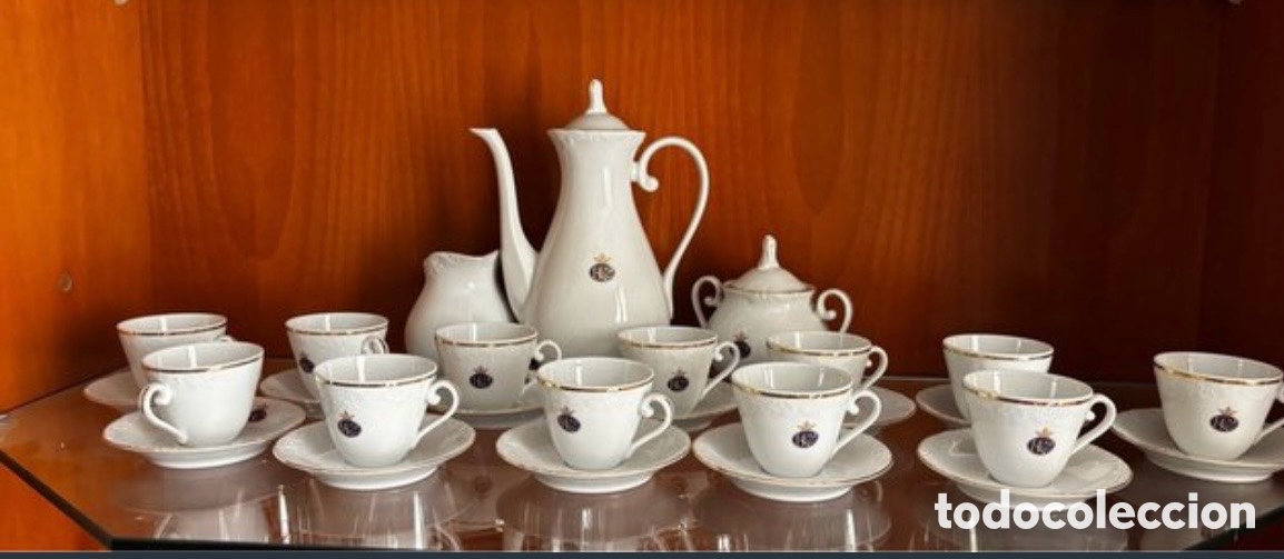 Vintage: Juego Caf&eacute; Royal Kent George V Porcelana