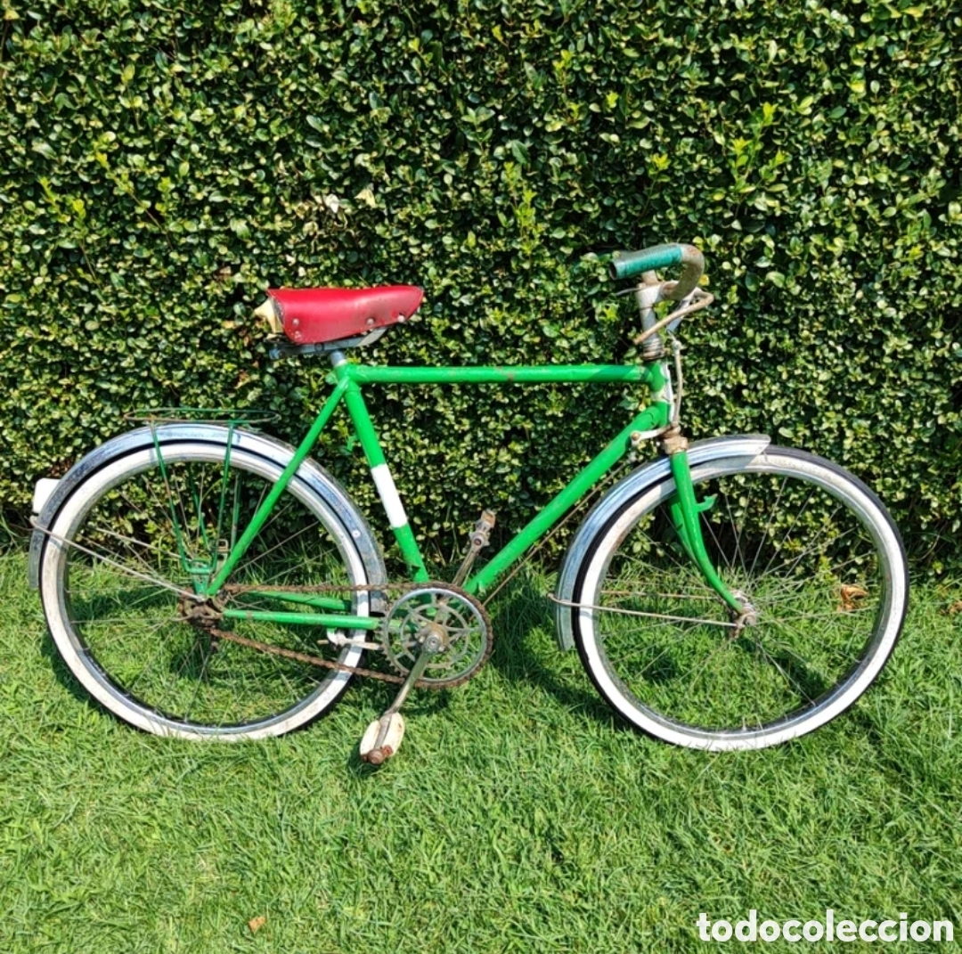 Vintage: Bicicleta antigua vintage verde adulto