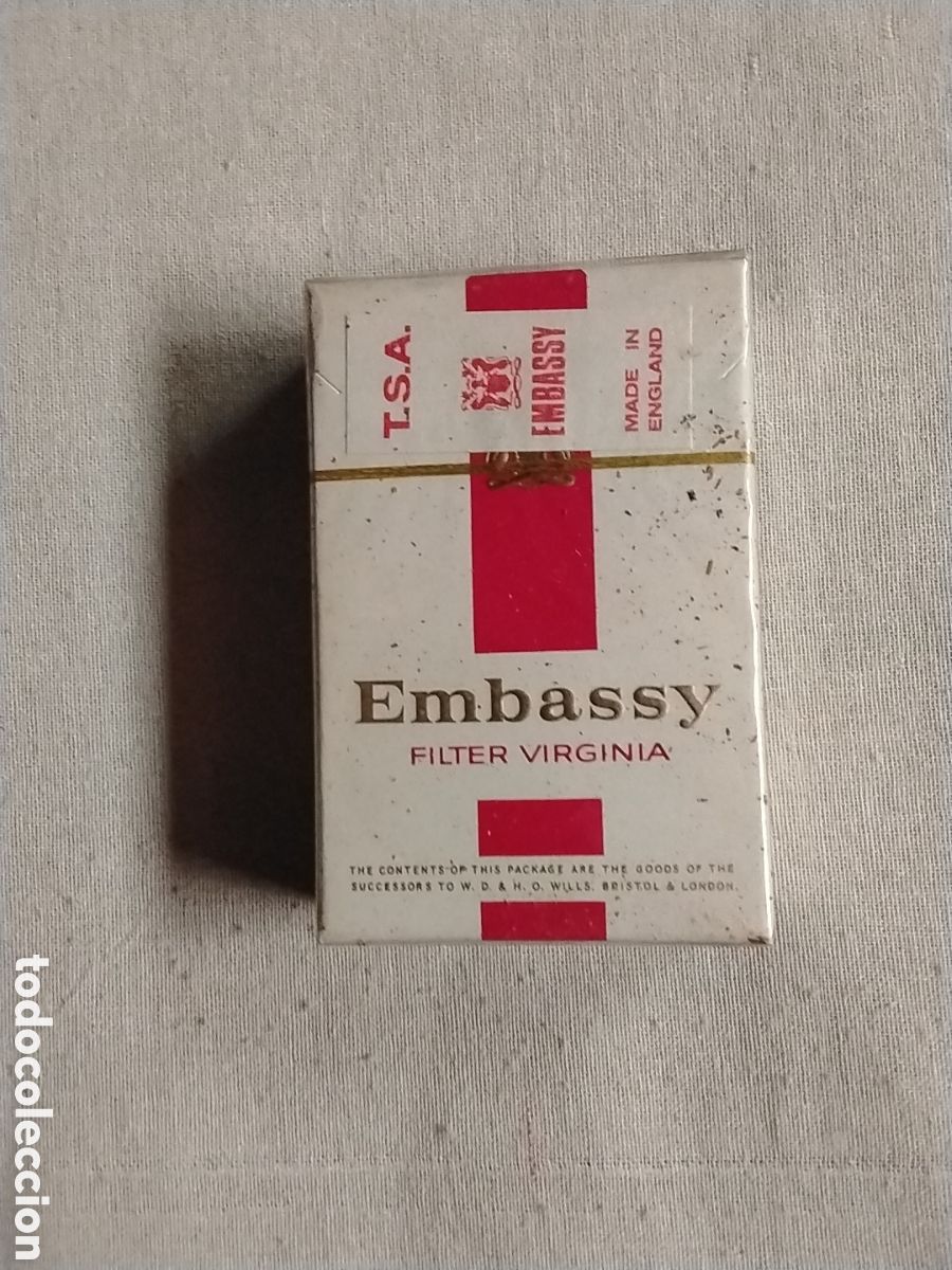 Vintage: PAQUETE TABACO EMBASSY - Foto 3