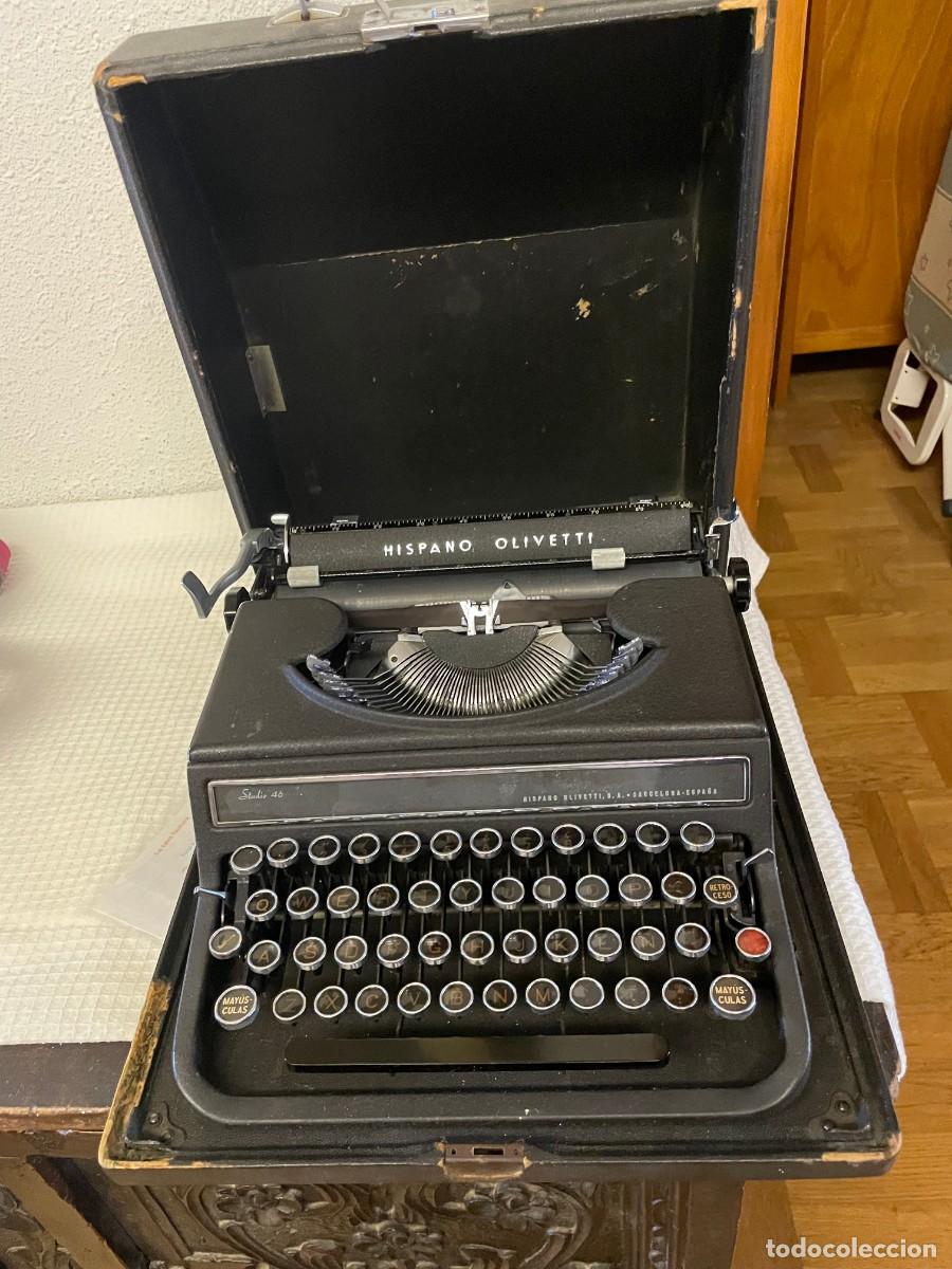 Vintage: M&aacute;q. escribir Hispano Olivetti Studio 46 - Foto 1