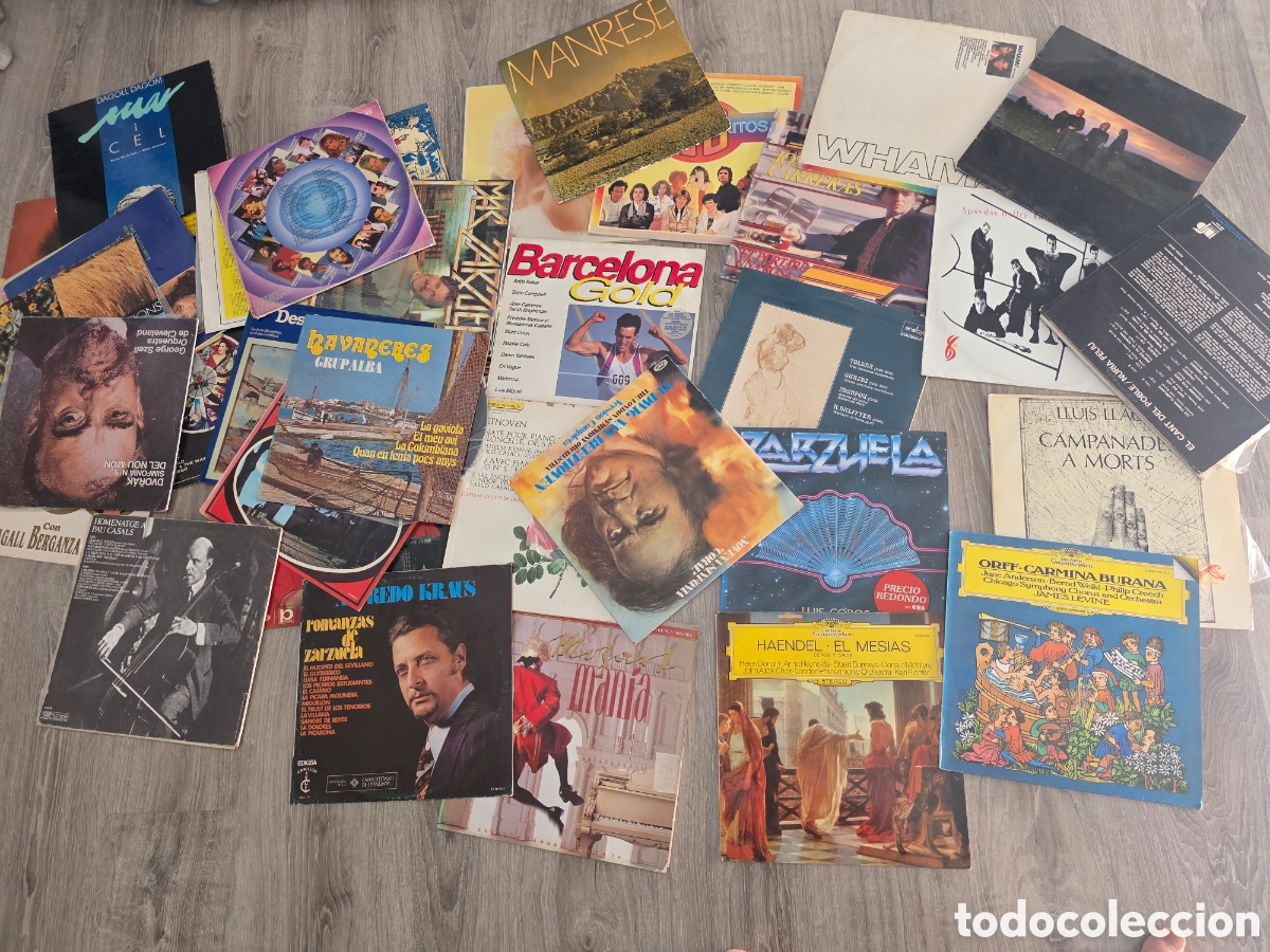 Vintage: Lote +40 discos de vinilo LP variados &ndash; mudanza