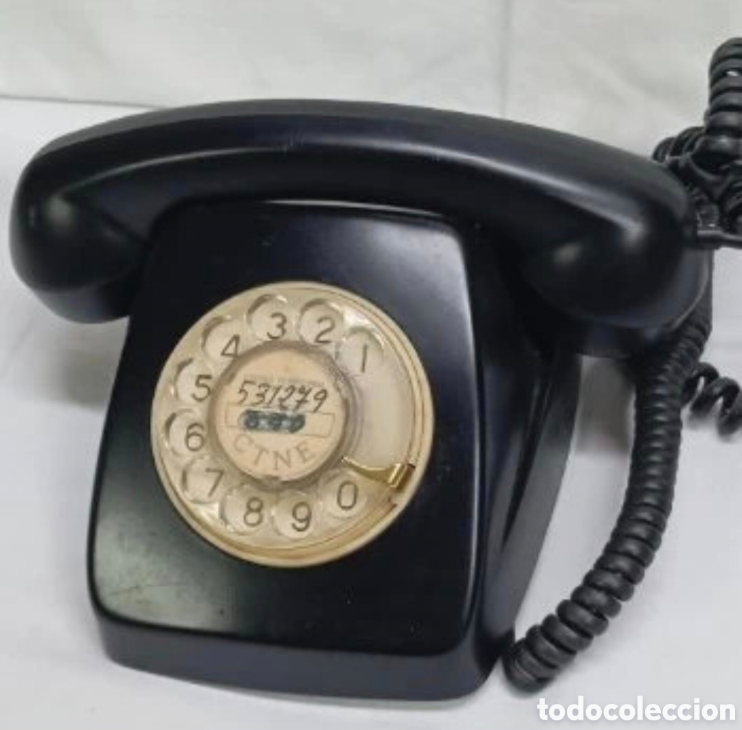 Vintage: Tel&eacute;fono Vintge Negro - Foto 4