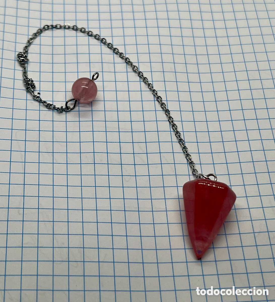 Vintage: P&Eacute;NDULO DE ROJO NATURAL NUEVO - Foto 1