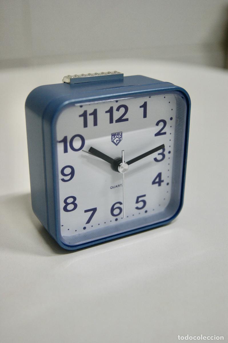 Vintage: Reloj despertador azul - Foto 1