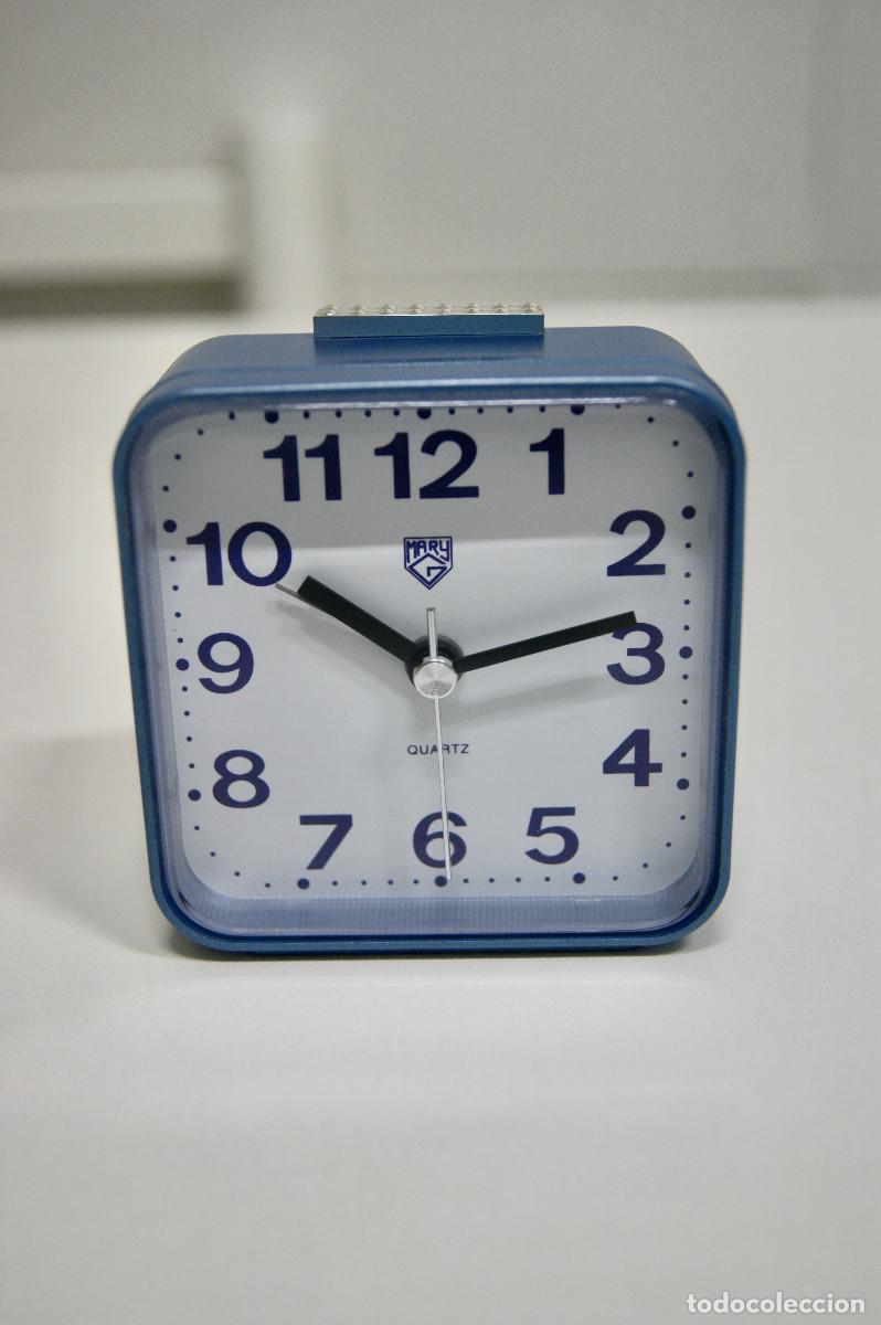 Vintage: Reloj despertador azul - Foto 2