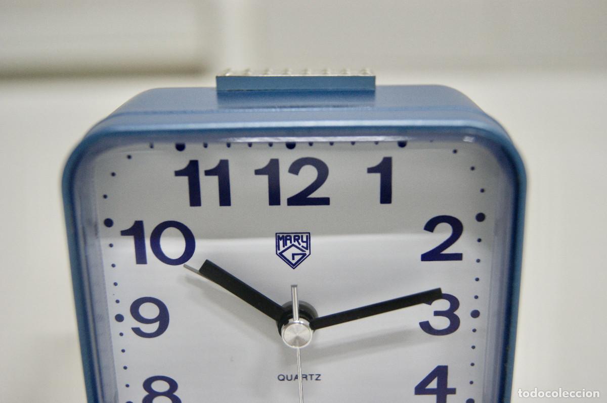 Vintage: Reloj despertador azul - Foto 4