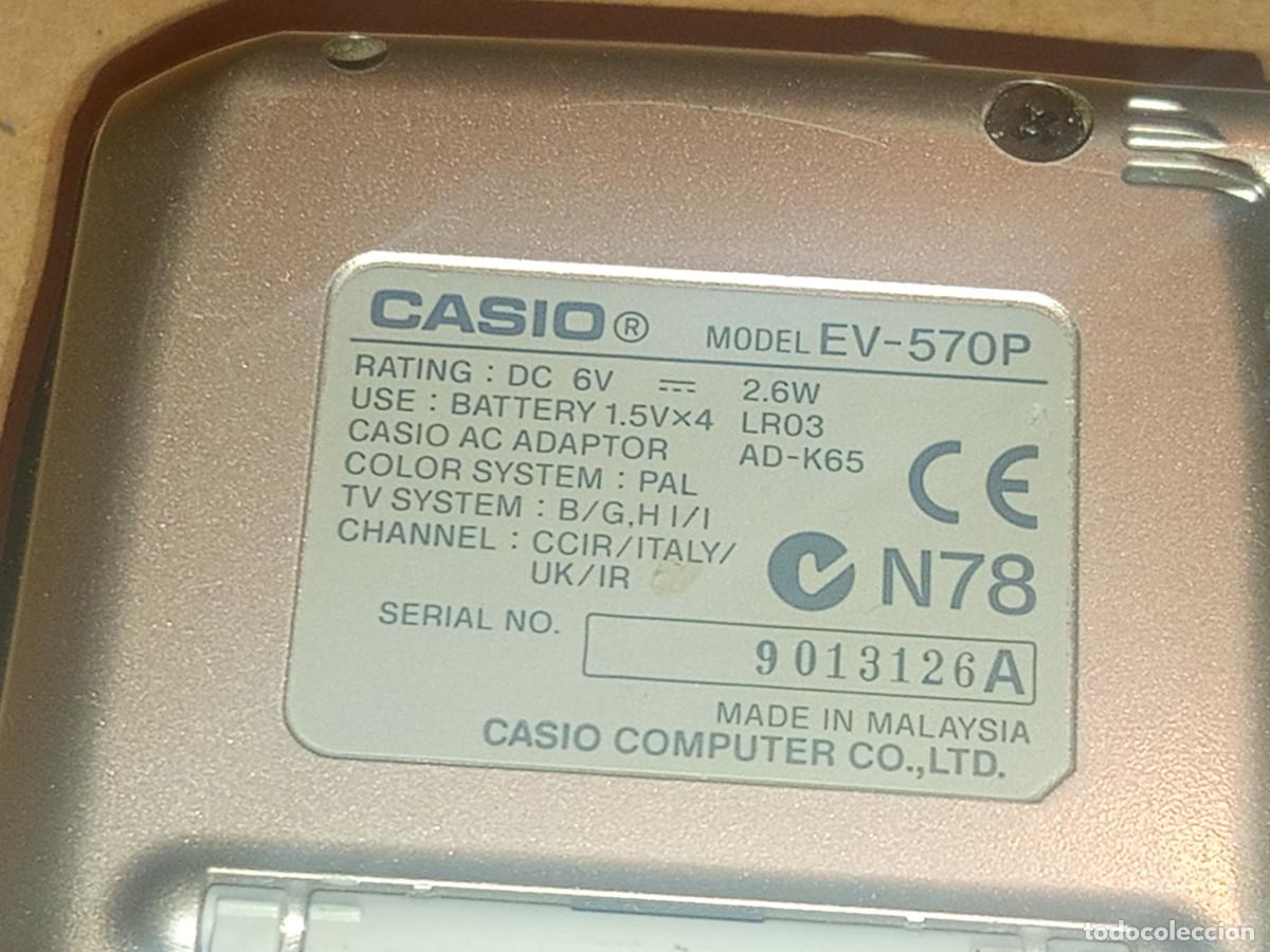 Vintage: Antiguo art&iacute;culo de colecci&oacute;n televisor port&aacute;til anal&oacute;gico de bolsillo de la marca Casio. - Foto 7