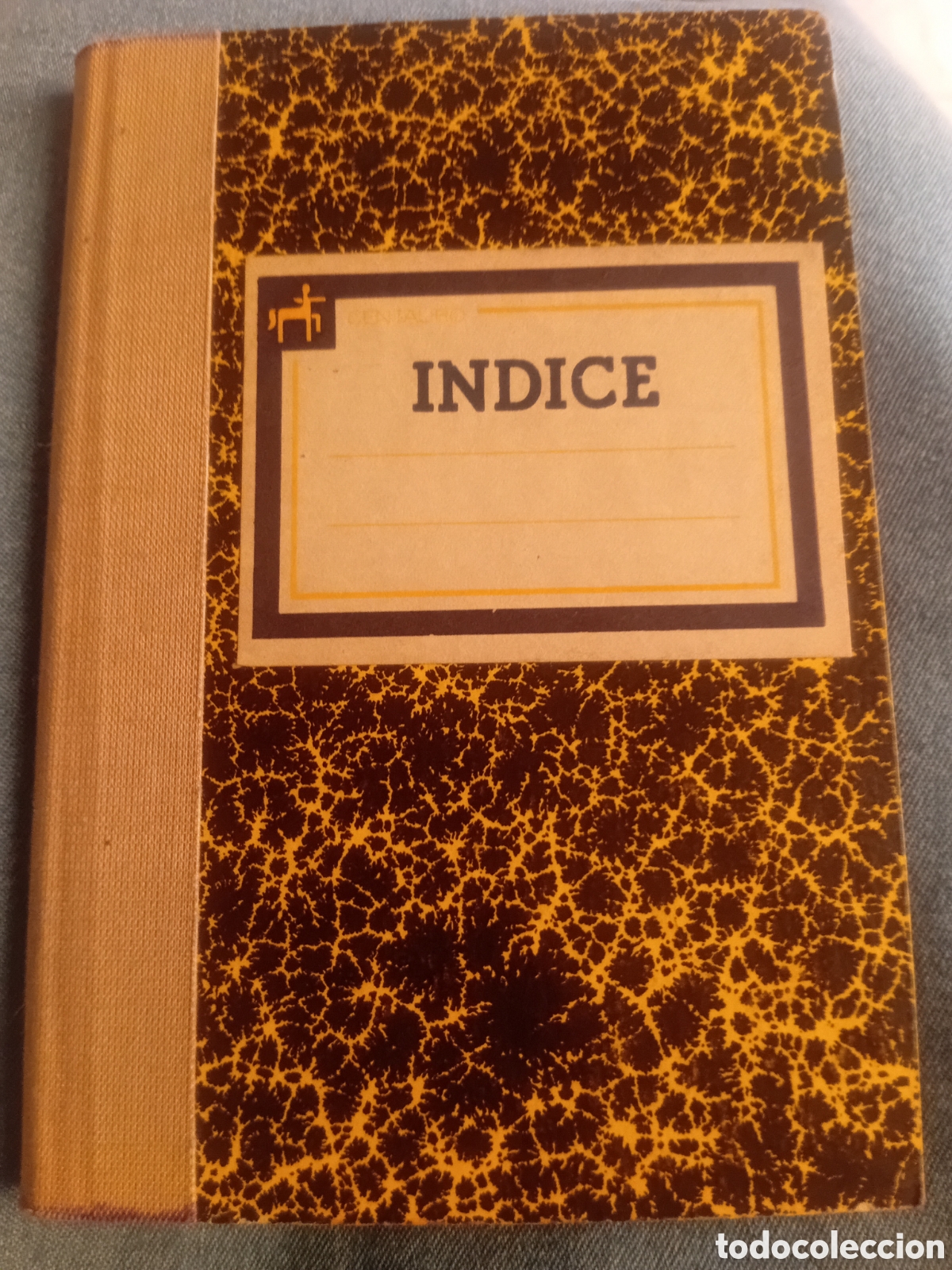 Vintage: CUADERNO INDICICE DE PEQUE&Ntilde;O TAMA&Ntilde;