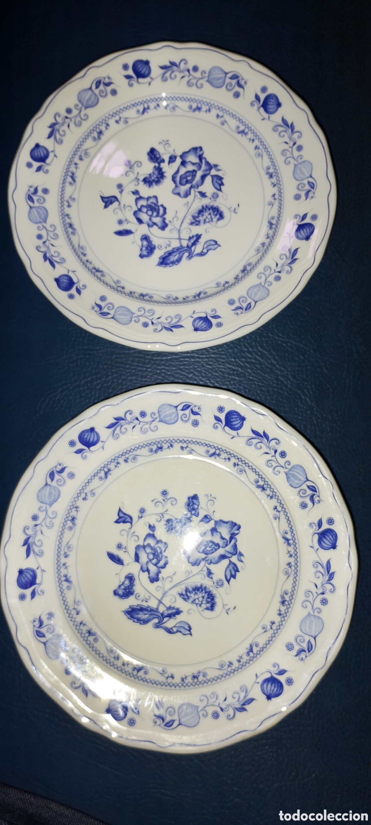 Vintage: Dos platos de cer&aacute;mica quadrifoglio
