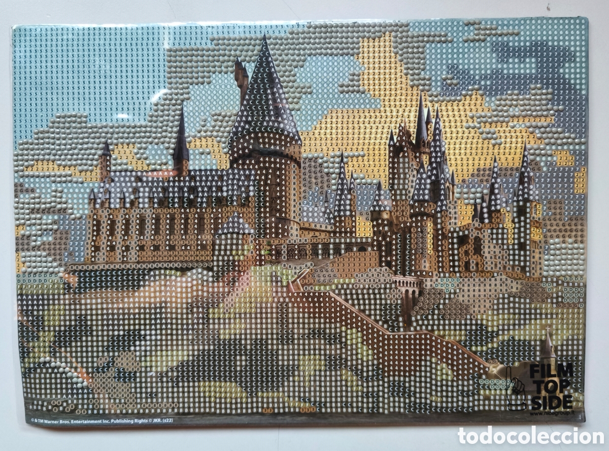 Vintage: Diamond Painting (Pintura de Diamantes) del Castillo de Hogwarts de Harry Potter,