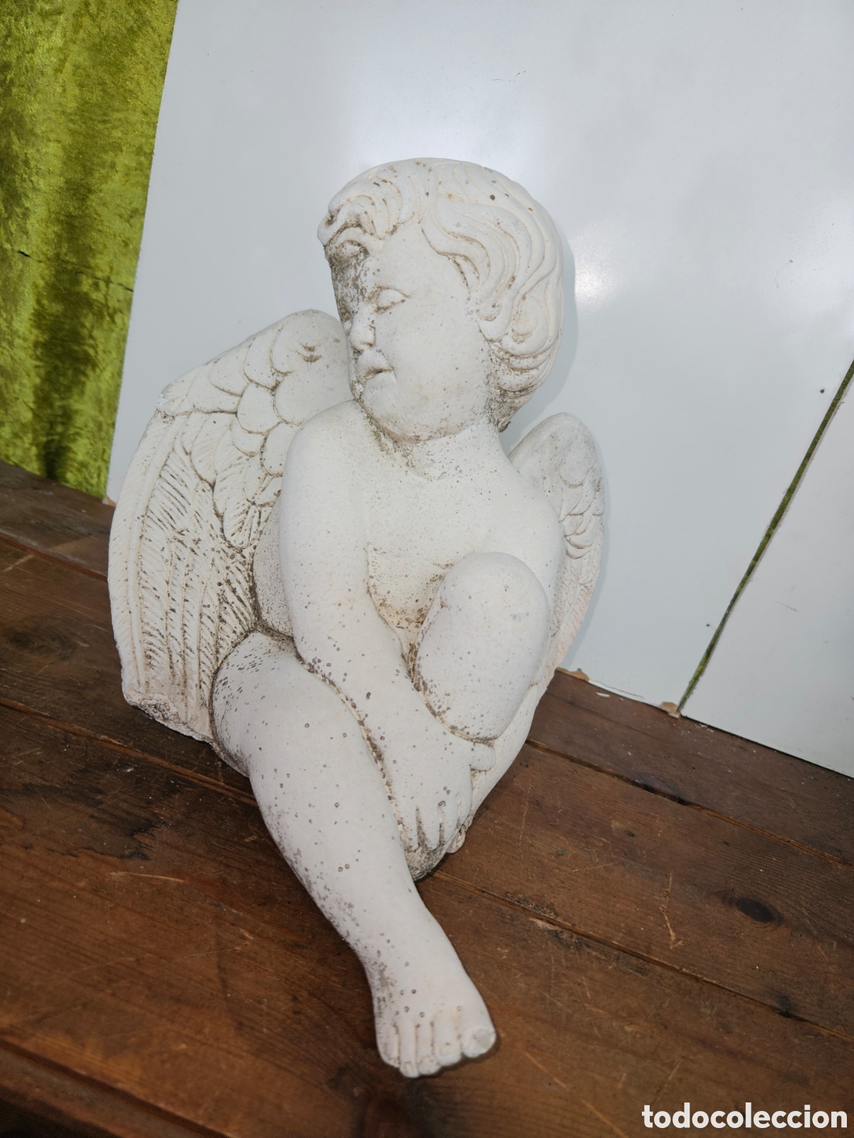 Vintage: Figura de exterior de angel - Foto 2