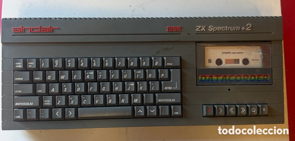 Vintage: Sinclair ZX Spectrum +2 128K Ordenador Gris