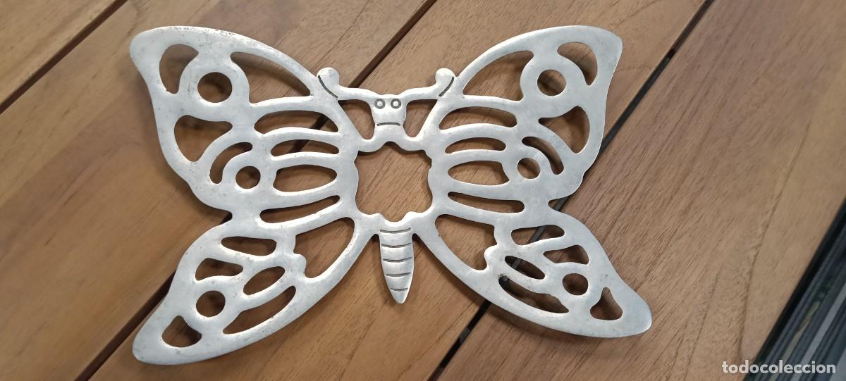 Vintage: Salvamanteles vintage con forma de mariposa - F.B. Rogers Italy (27,5 x 18 cm)