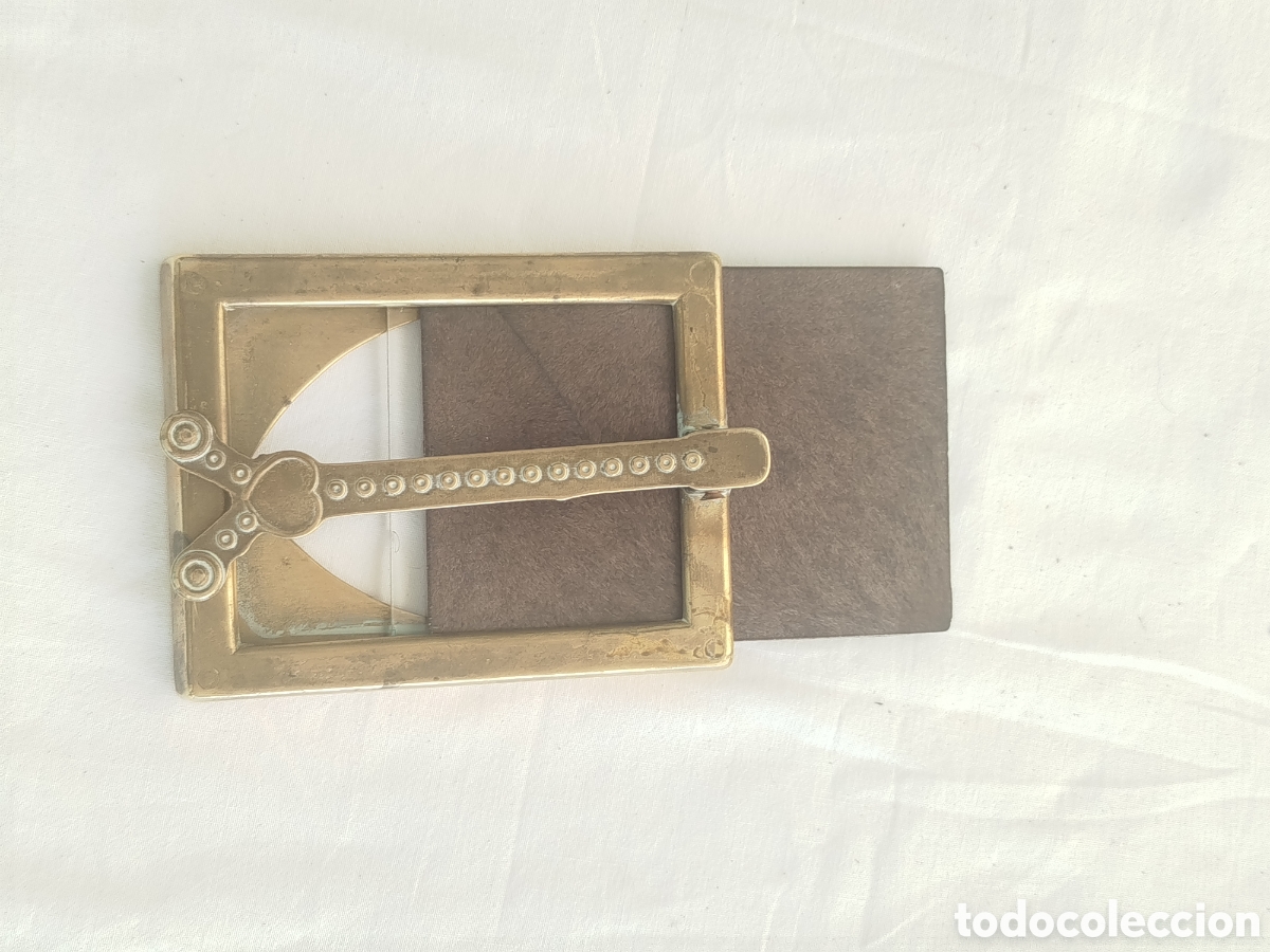 Vintage: Marco vintage de lat&oacute;n dorado - Foto 4