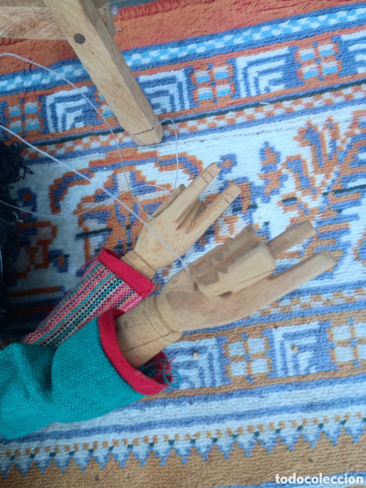 Vintage: Marioneta mu&ntilde;eca de trapo - Foto 3