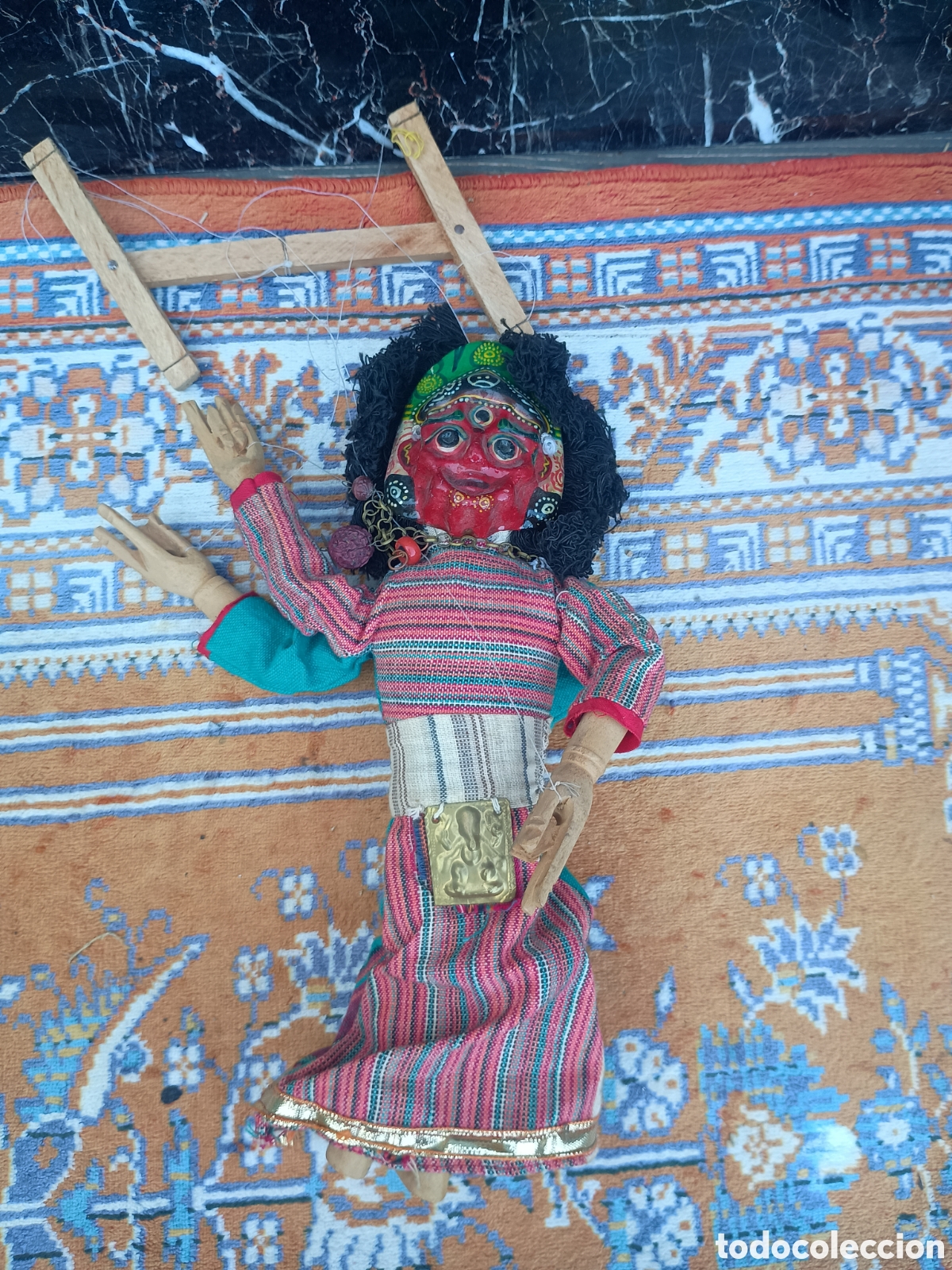 Vintage: Marioneta mu&ntilde;eca de trapo - Foto 6