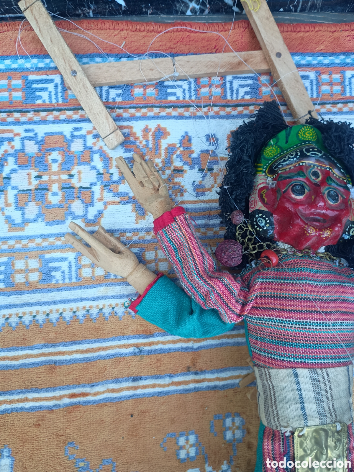 Vintage: Marioneta mu&ntilde;eca de trapo - Foto 8