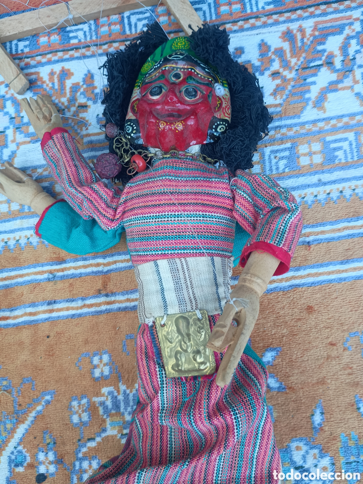Vintage: Marioneta mu&ntilde;eca de trapo - Foto 9