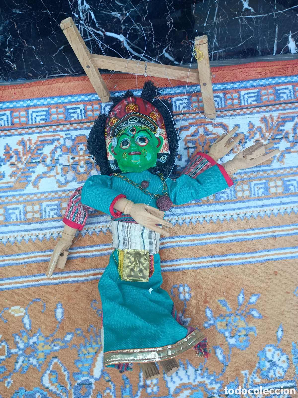 Vintage: Marioneta mu&ntilde;eca de trapo - Foto 1