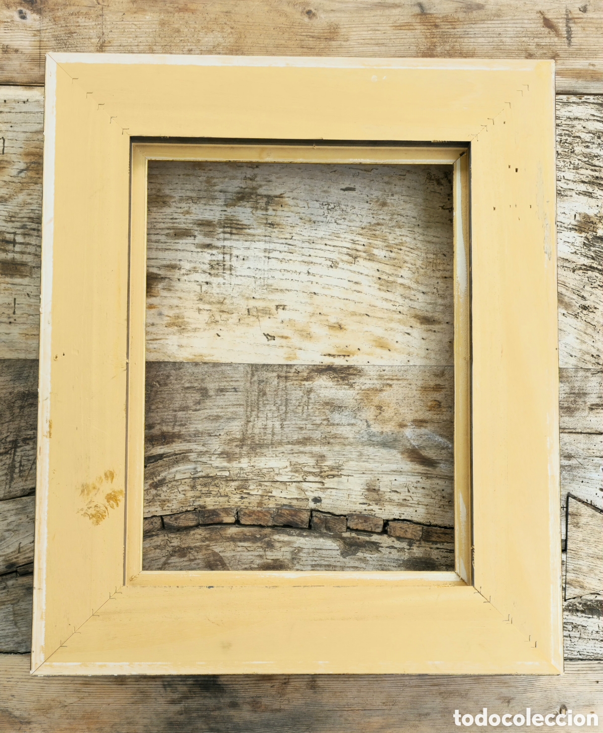 Vintage: Gran marco de madera maciza - Foto 3
