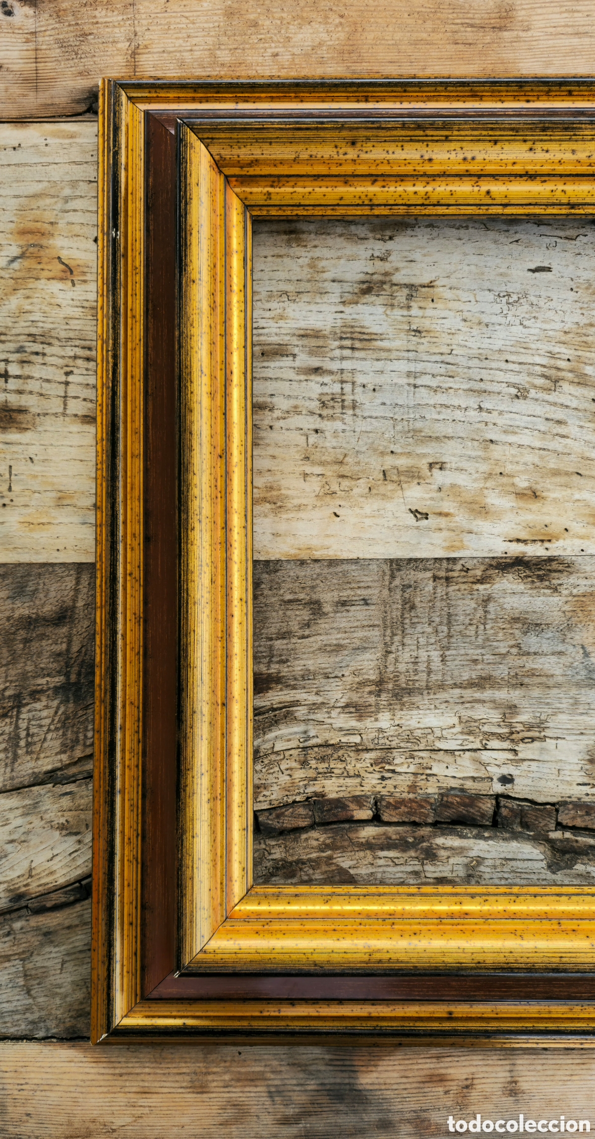 Vintage: Gran marco de madera maciza - Foto 4