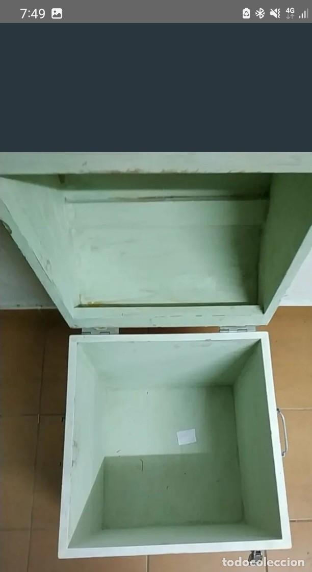 Vintage: Bonito baul de madera con decoraciones - Foto 8