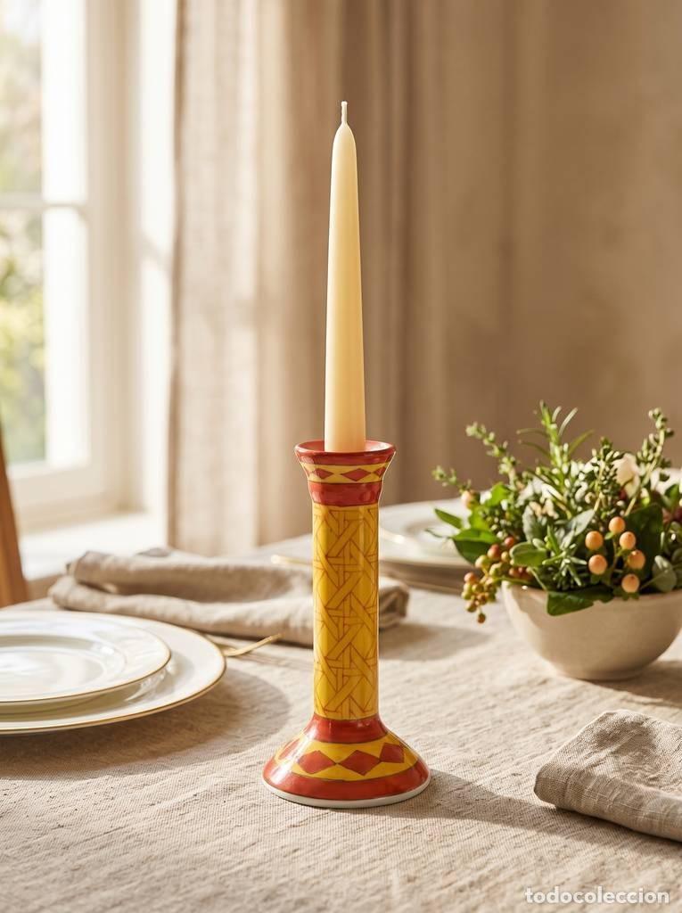 Vintage: CANDELABRO DE CAR&Aacute;MICA