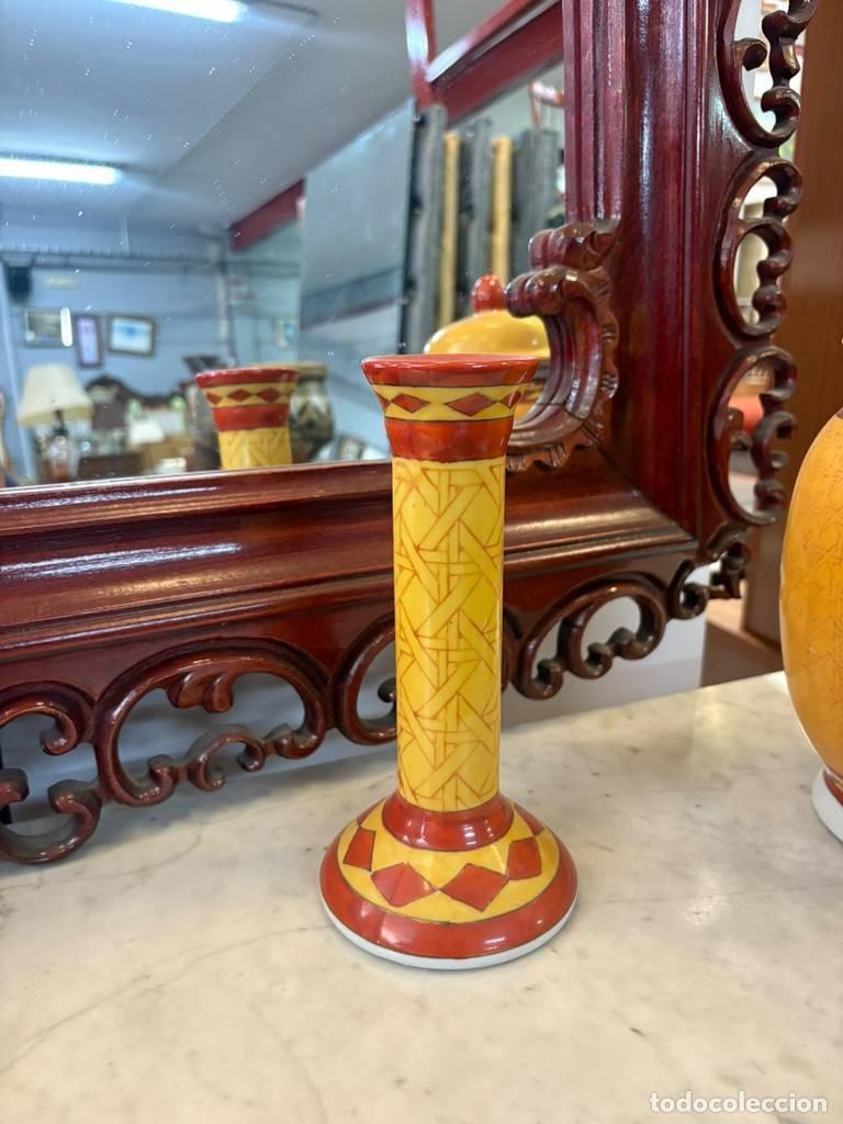 Vintage: CANDELABRO DE CAR&Aacute;MICA - Foto 2
