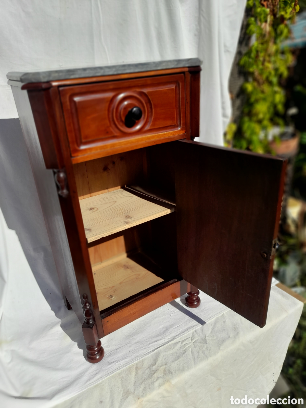 Vintage: ... mesita de noche ,madera de caoba... - Foto 4