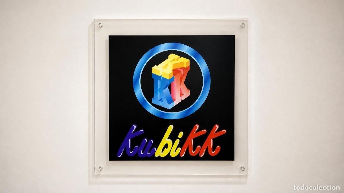 Vintage: Pintura xerografiada en pl&aacute;stico grueso para maquina pimball, KUBIKK, Vintage, MUY RARO