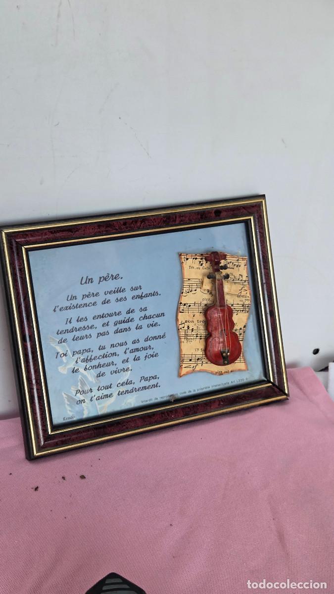 Vintage: cuadro con un violin